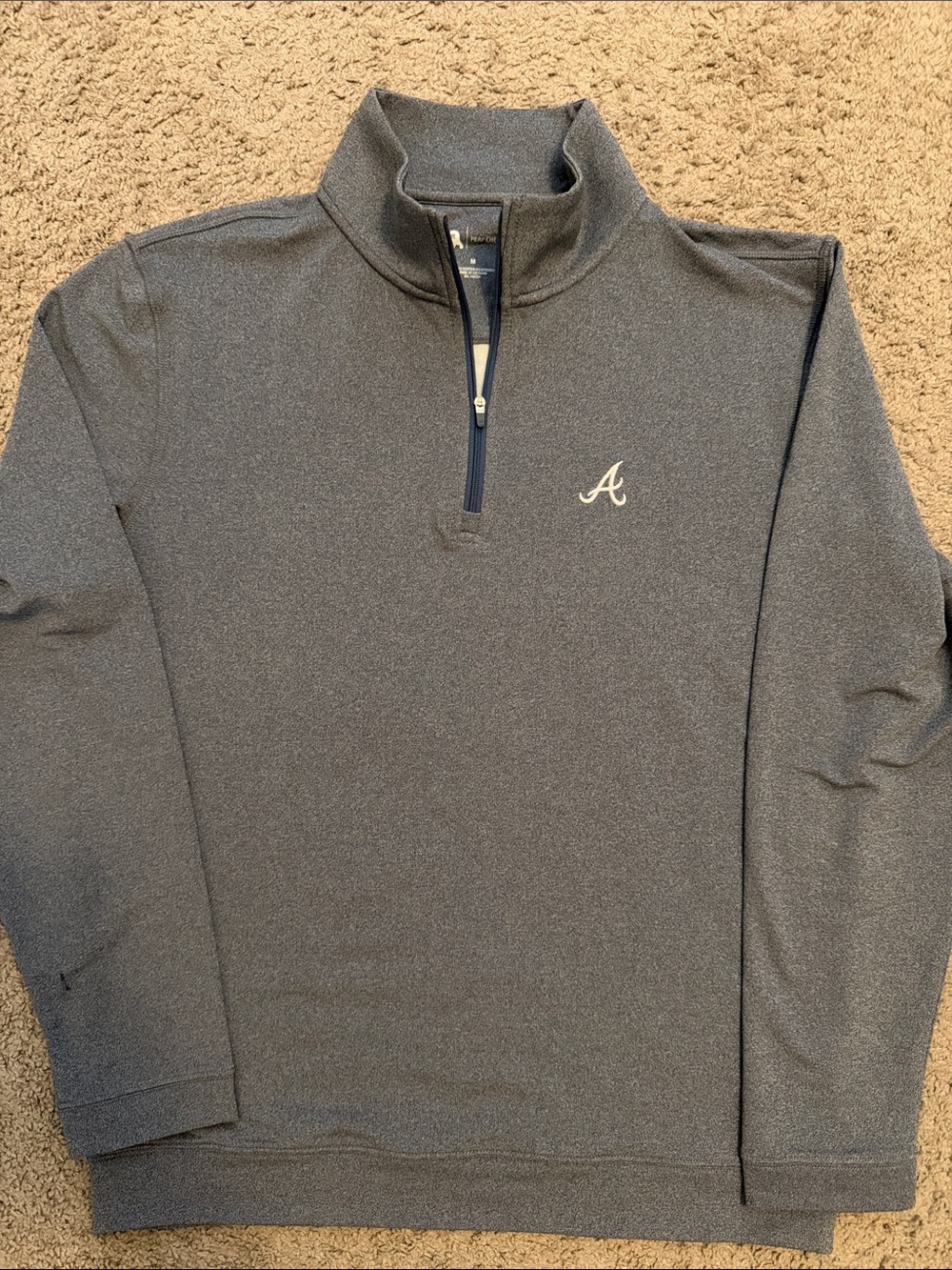 Onward Reserve Atlanta Braves Performance Pullover Zip - Blue NWOT Size Medium